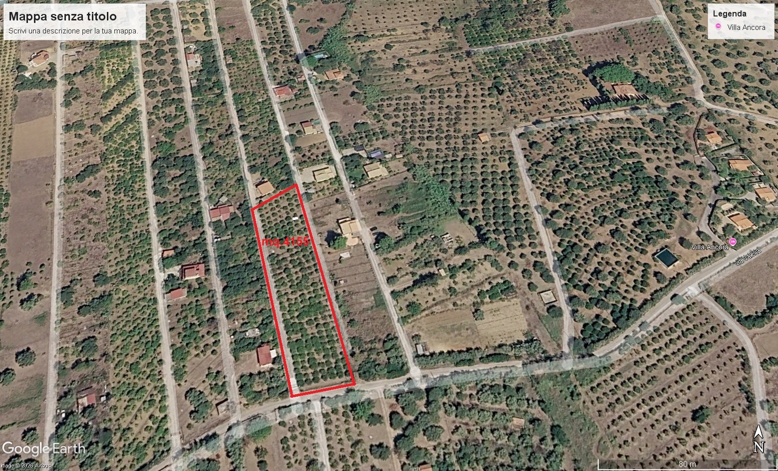 Rif.116 €.60.000 Terreno agricolo panoramico – C/da Calzata, Campofelice di Roccella